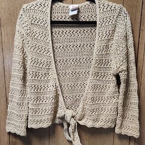 Faded Glory Women's Tan Knit Cardigan